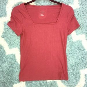 Brand new form fitting ribbed shirt (tags attached